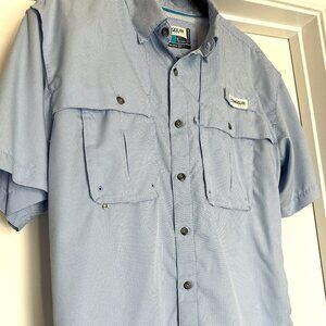 Magellan Outdoors Men’s Fishing Shirt-Short Sleeve-Button Down-Small
